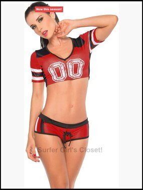 Cheerleading Uniform Set Short Sleeve Top Shorts Cosplay Costume